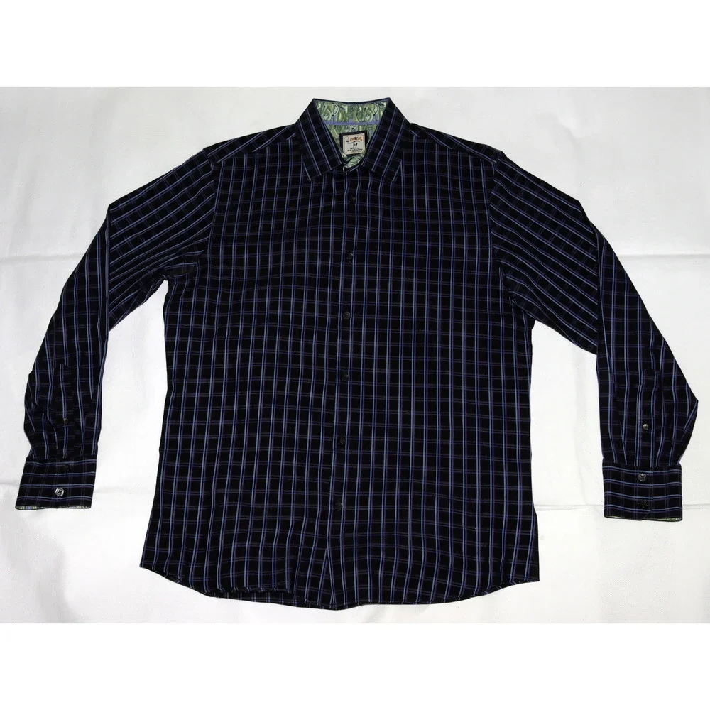 J. Garcia Men's‎ Long Sleeve Button Front Flip Cuff Shirt Size Medium